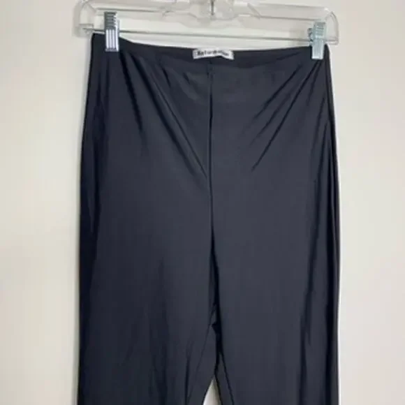 Reformation Skye Black Shiny Coated Legging Womens Medium